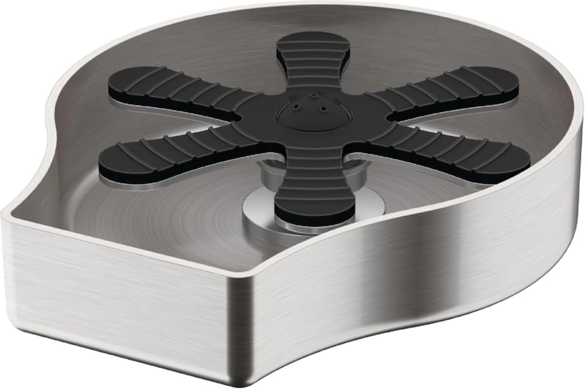 Homewerks Stainless Steel Glass Rinser for Kitchen Sinks GR001SS