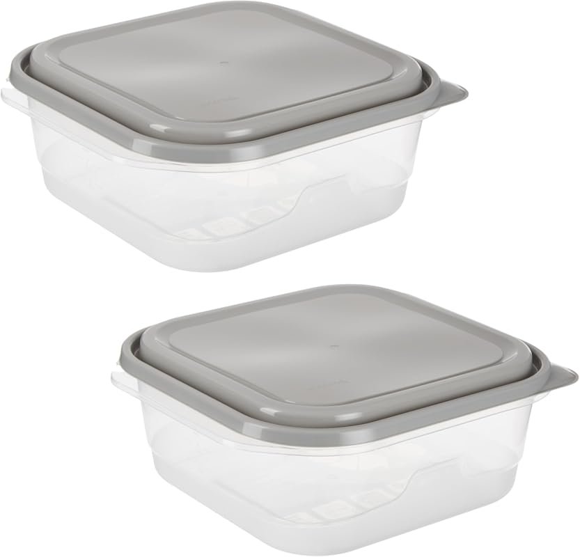 GoodCook EveryWare Extra Large Square Food Containers, 2 Pack BPA Free