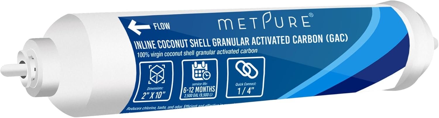 Metpure Inline Post Carbon Filter, 2x10