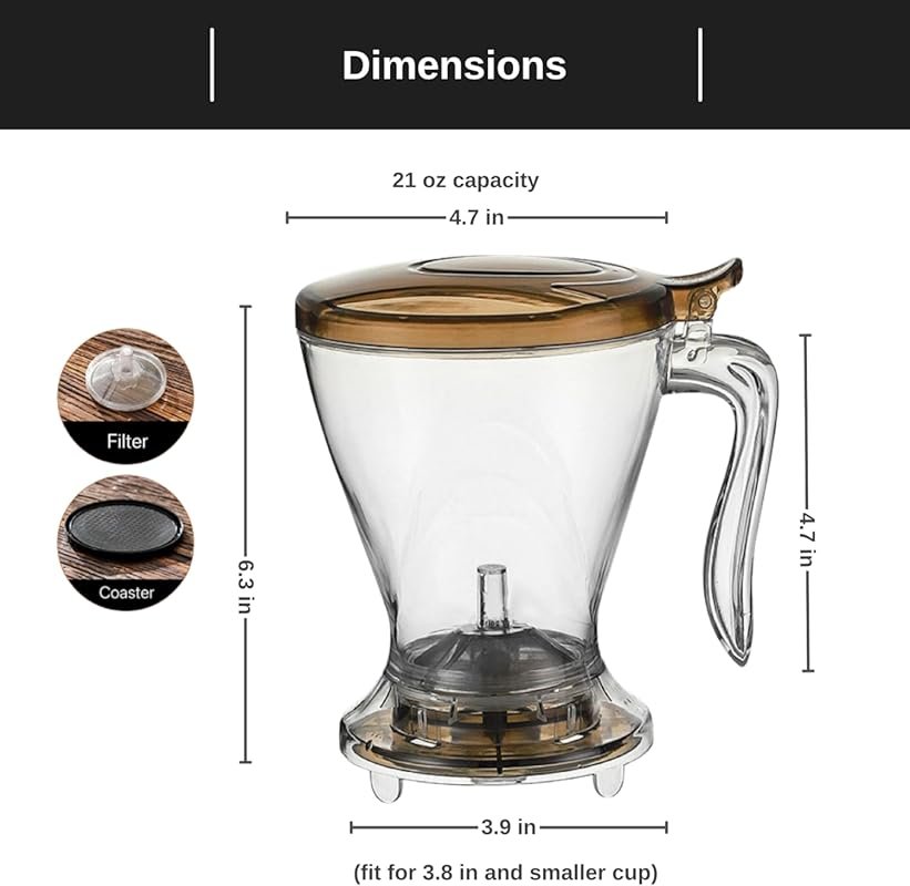 Smart Tea Maker with Loose Leaf Infuser, Coaster, Dishwasher Safe for 