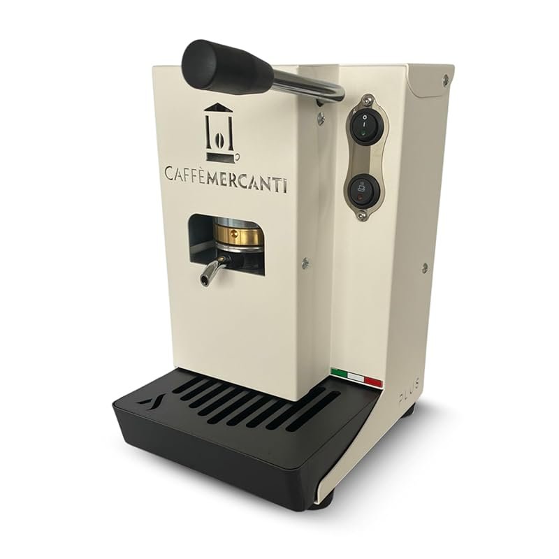 Caffe Mercanti ESE Pod Espresso Machine, 15Bar Single-Serve, White