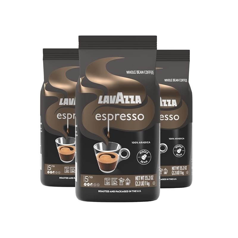 Lavazza Espresso Medium Roast 100% Arabica Whole Bean Coffee, 2.2 lb B
