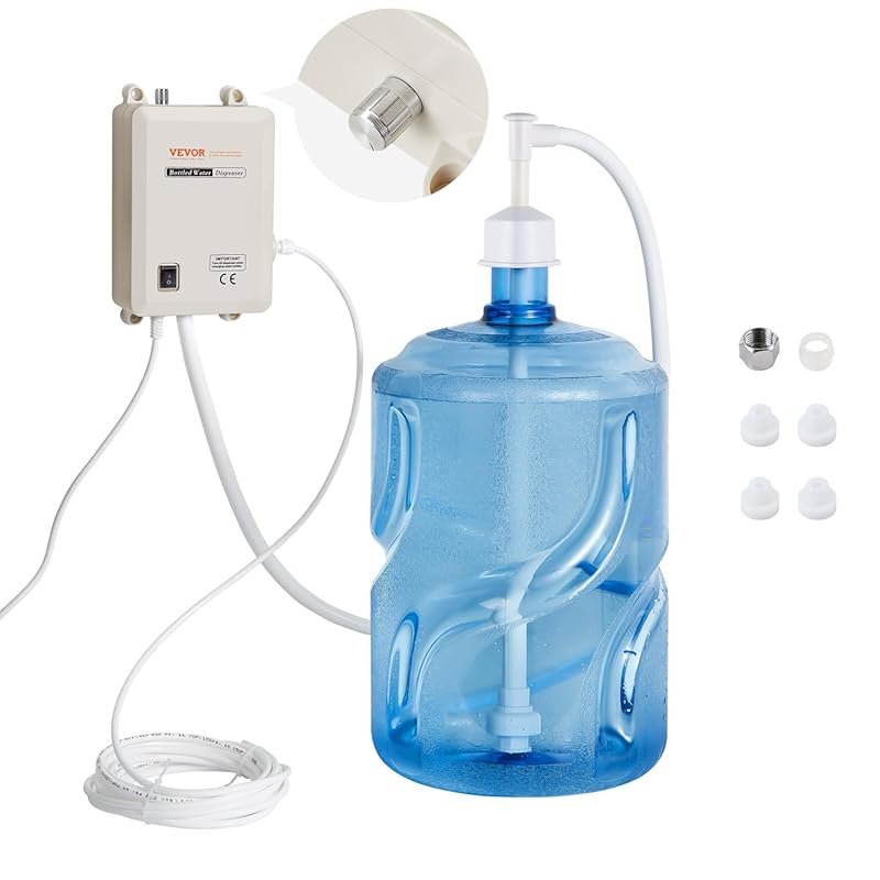 VEVOR Electric Water Dispenser Pump for 5 Gallon Jug – Automatic, Comp