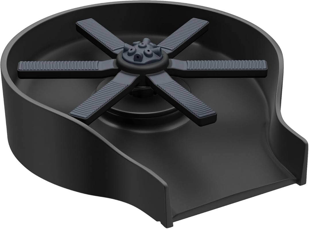 KRAUS CleanMate Glass Rinser Matte Black for Kitchen Sink