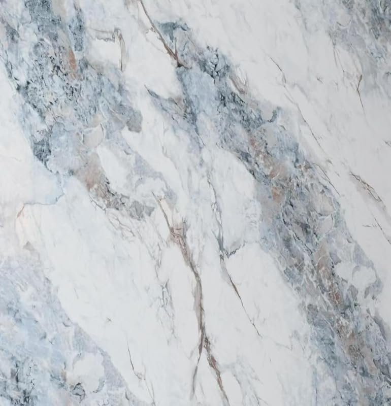 Blue Gold Marble Peel and Stick Vinyl Contact Paper for Countertops Ki