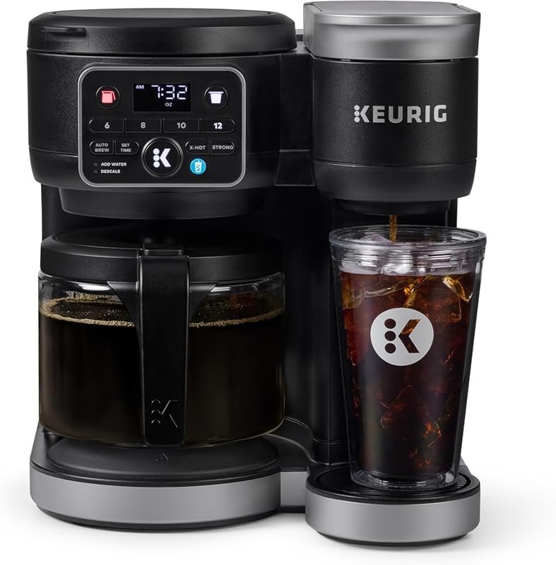 Keurig K-Duo Hot & Iced Coffee Maker, Single Serve & Carafe, 72 oz Res