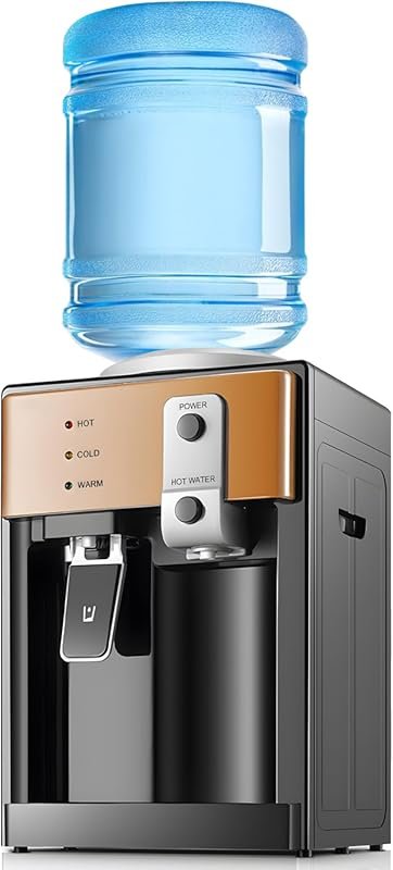 Housiwill Countertop Water Cooler, Top Loading, 3-Temperature, 1.2–5 G