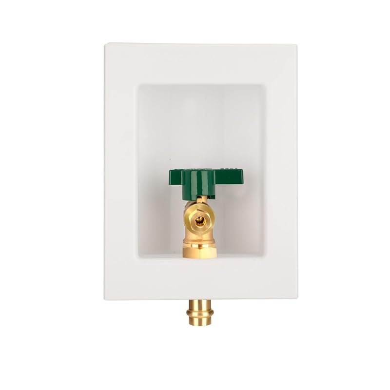Pre-Assembled Ice Maker Outlet Box with 1/2