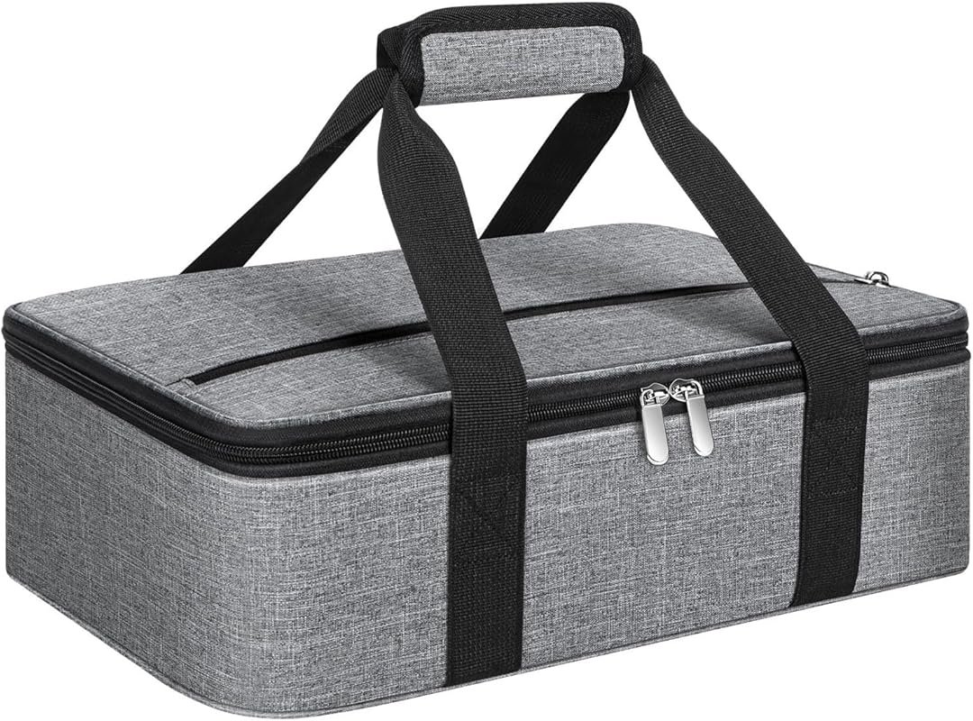 Insulated Casserole Carrier for Hot or Cold Food, Fits 9