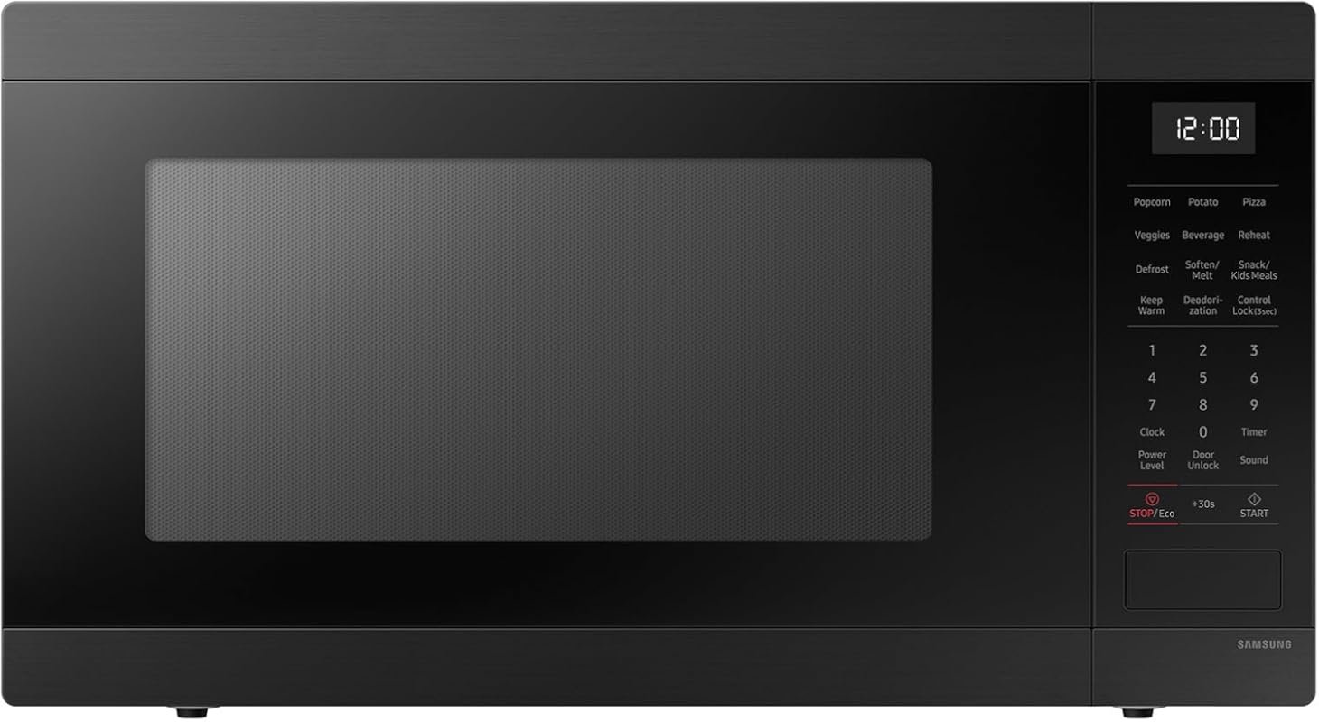 SAMSUNG 1.9 Cu.ft Countertop Microwave with Sensor Cooking, Matte Blac
