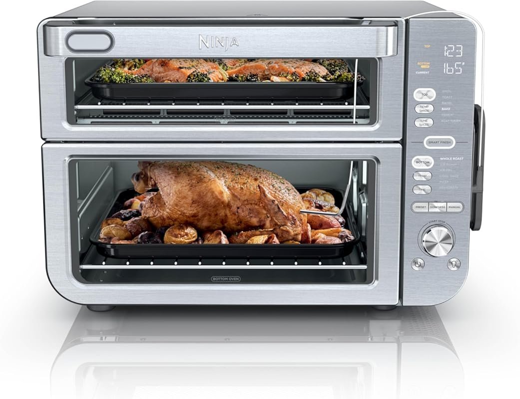 Ninja Air Fryer & Toaster Oven Combo Double Stack XL 12-in-1 with Ther