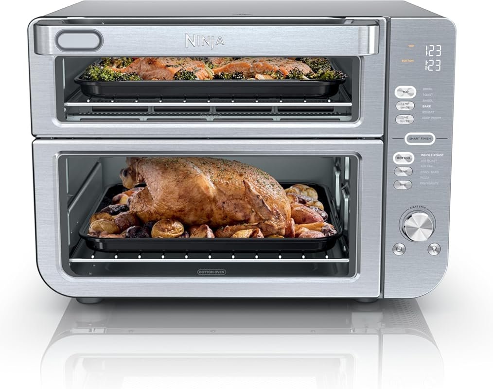 Ninja Double Stack XL Air Fryer Toaster Oven – 12-in-1, Fits 4.5lb Chi