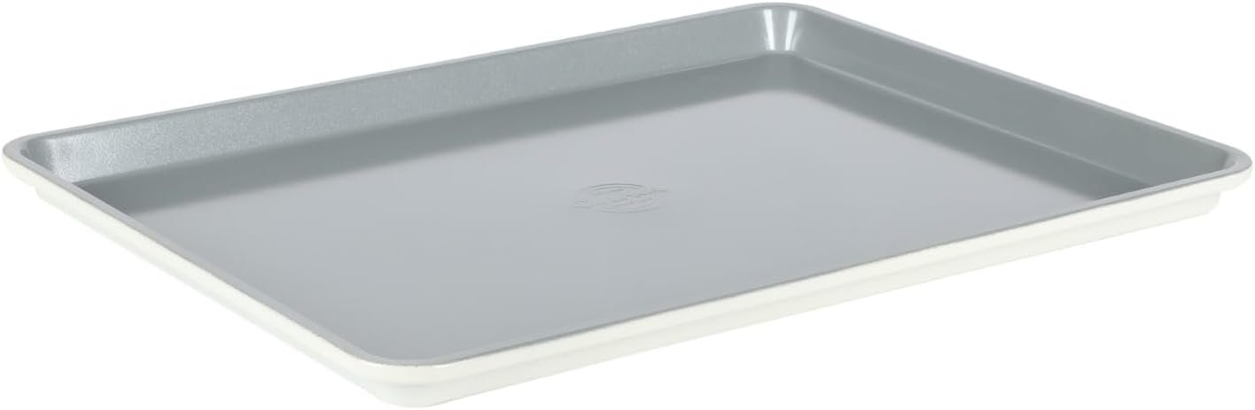 Sur La Table Ceramic Nonstick Large Cookie Sheet, PFA-Free, Linen Whit