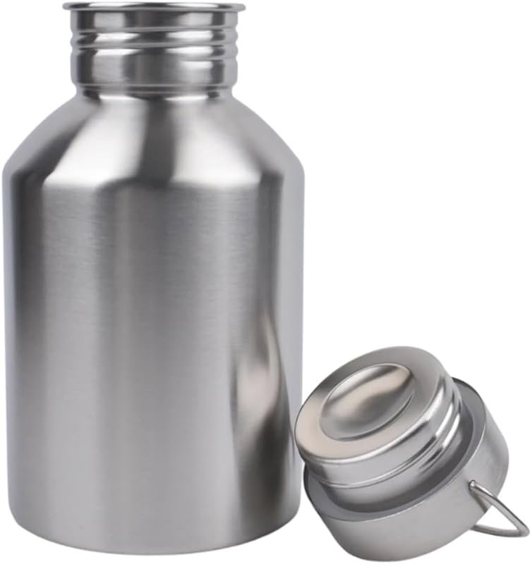 68OZ Stainless Steel Single Wall Water Bottle with Handle, Thickened M