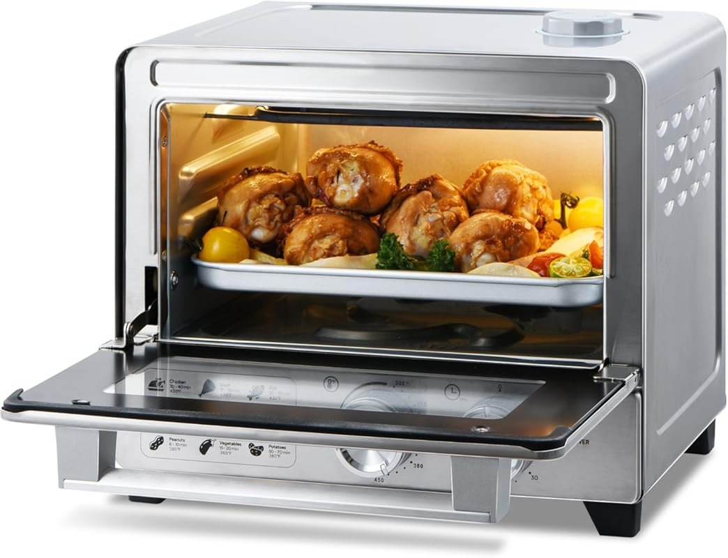 13QT Compact 6-in-1 Steam Oven – Stainless Steel Countertop with Air F