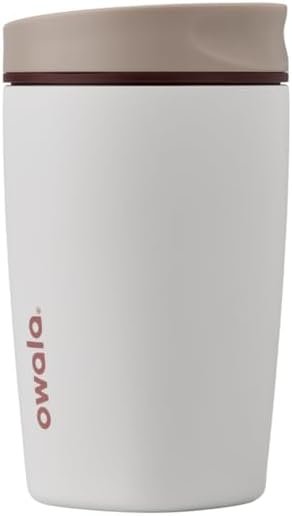 Owala SmoothSip Slider Insulated Stainless Steel Coffee Tumbler, BPA-F