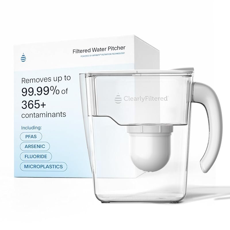 Clearly Filtered Pitcher Targets 365+ Contaminants Like Fluoride & Mic