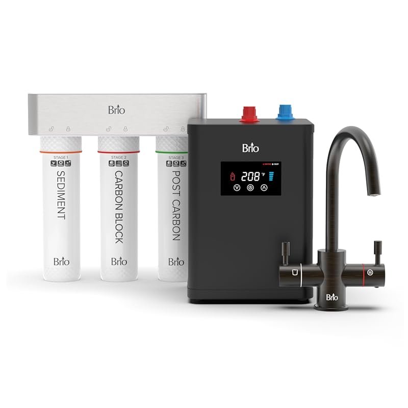 Brio 3-Stage Digital Hot Water Dispenser with Dual Flow, NSF Certified