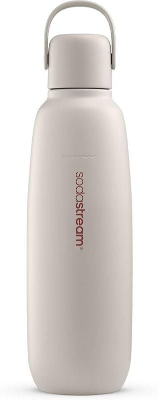 SodaStream Fizz & Go Cool All Metal Bottle 0.9L in Sand