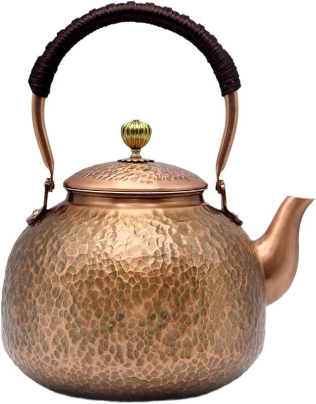 YJX Copper Tea Kettle – Japanese Style Non-Coating Pure Copper Teapot 