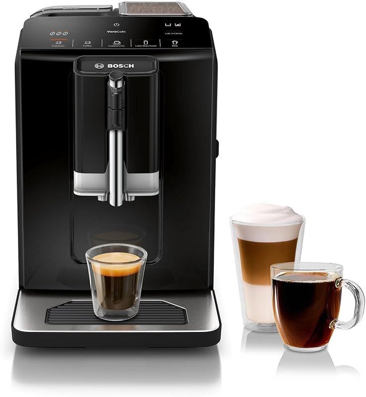 Bosch Fully Automatic Coffee & Espresso Machine, One-Touch Drinks, Bar