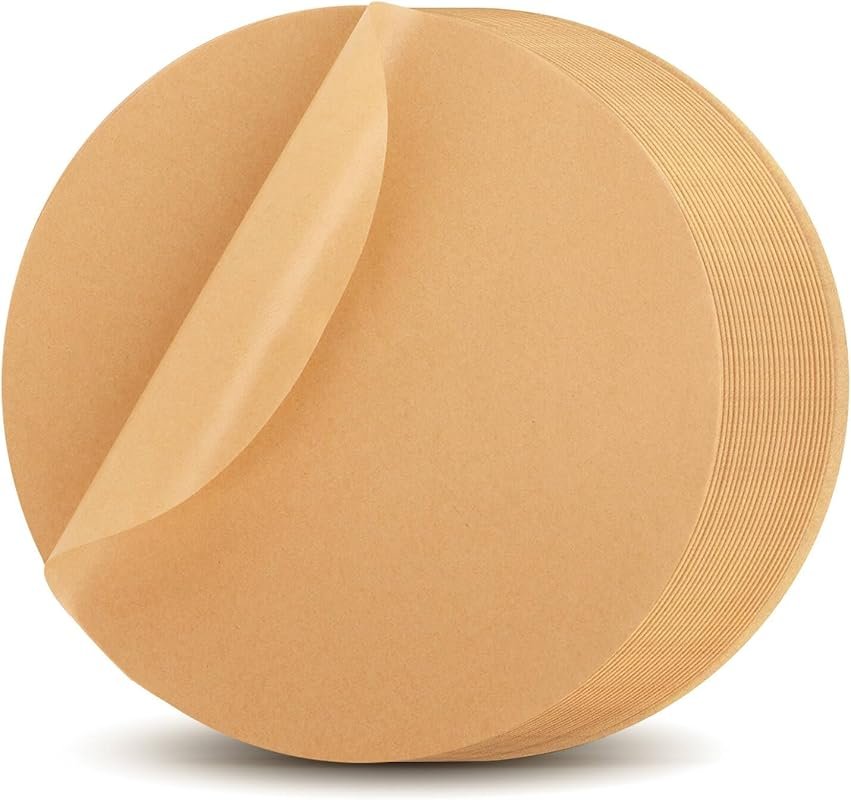 8-Inch Round Baking Parchment Paper – 200 Pieces, Non-Stick & Waterpro