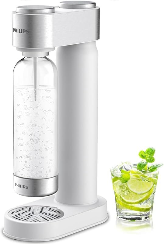 Philips Sparkling Water Maker, Quick Twist Bottle, 1L BPA-Free PET, Co