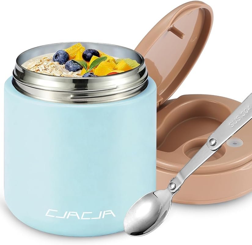 Kids' 15.2oz Leak-Proof Insulated Food Jar with Wide Mouth & Folding S