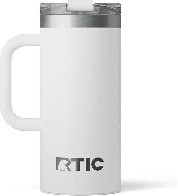 RTIC 16oz Road Trip Insulated Travel Mug with Ceramic Lined, Stainless