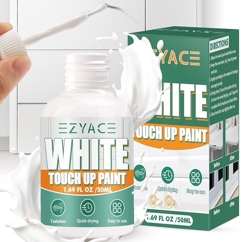 White Touch-Up Paint Pen for Walls, Doors, Cabinets & Furniture – Semi