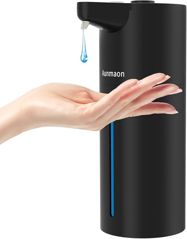 Aunmaon Automatic Soap Dispenser – Touchless, Multi-Volume, Long Batte