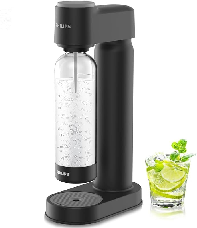 Philips Sparkling Water Maker ADD4901BKOQ/37 with Quick Twist Bottle, 