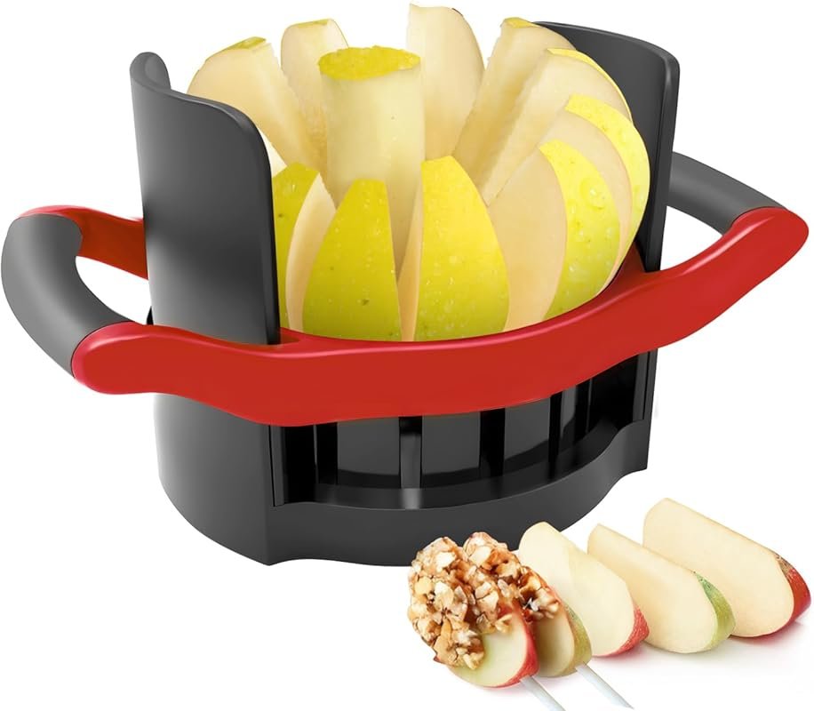 Newness Large Apple Slicer & Corer – 12 Thin Slices, Heavy-Duty Stainl