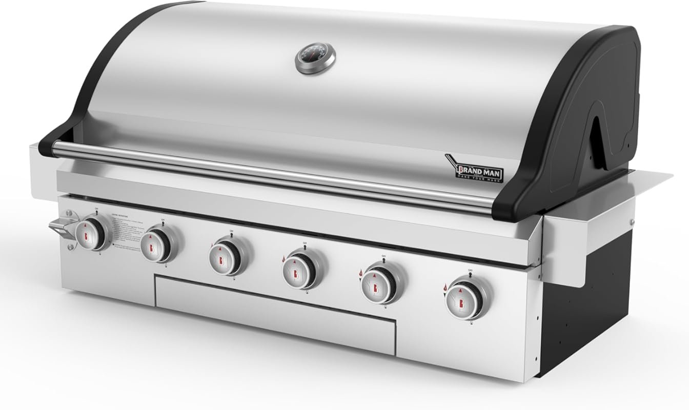 Brand-Man 40-Inch 6-Burner Built-In Propane/Natural Gas Convertible BB