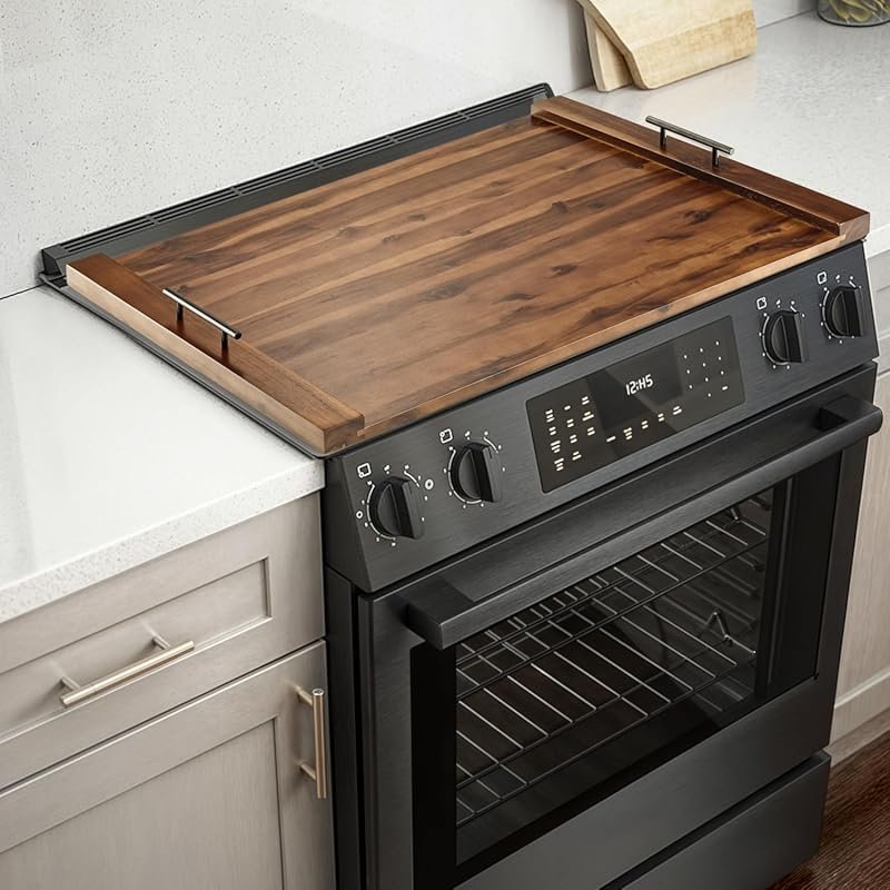 TIDITA Acacia Stove Top Covers for Electric & Gas Stoves – Wooden Nood