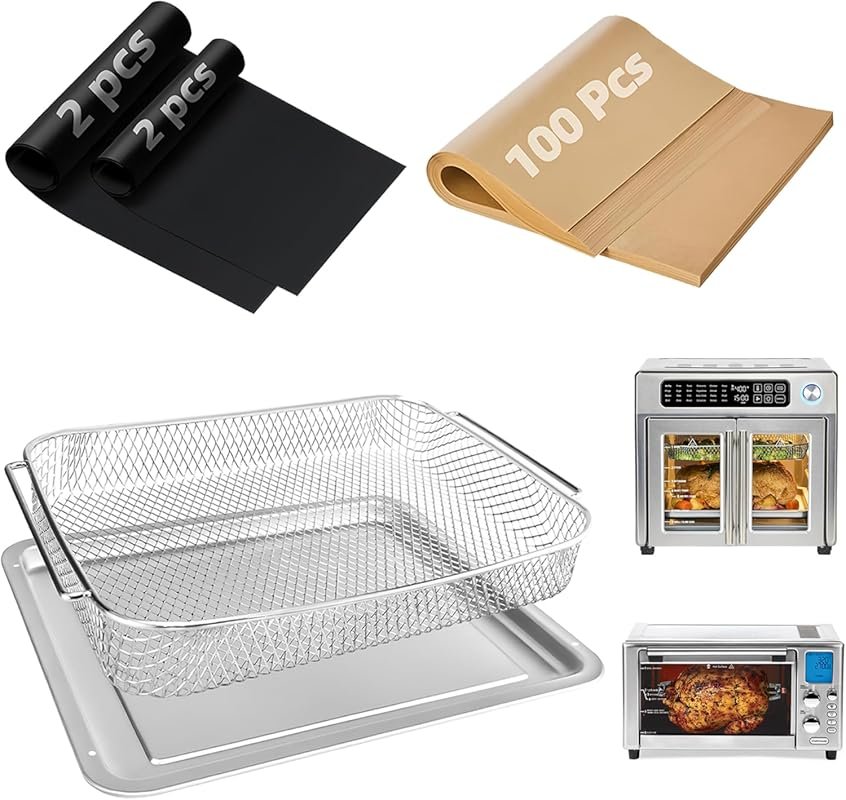 Emeril Lagasse 26 Qt Air Fryer Accessories: Basket, Pans & 100 Disposa