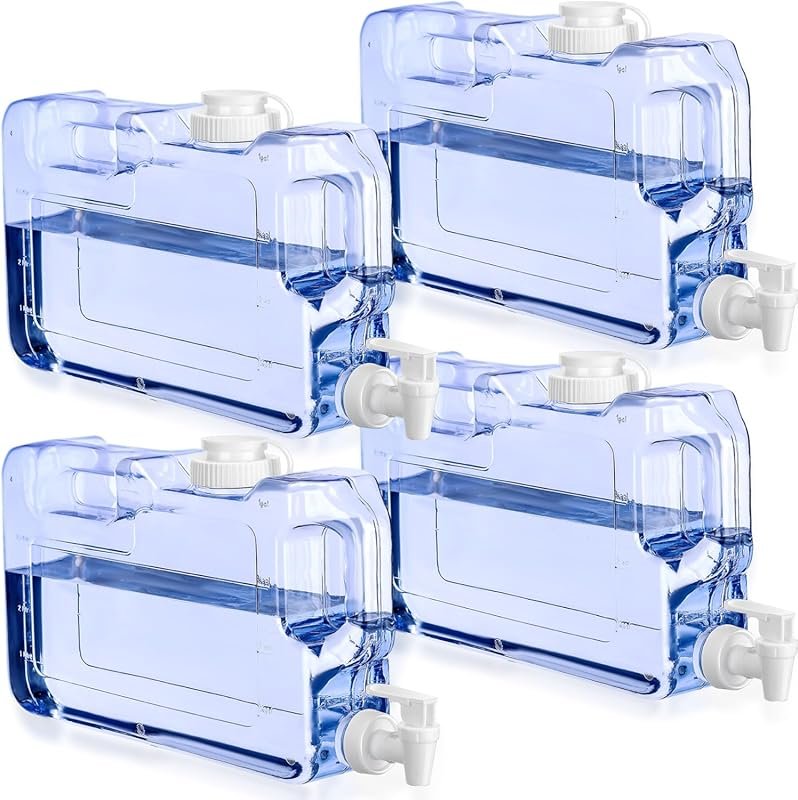 Funnymoom 1.1 Gallon BPA-Free Plastic Drink Dispenser with Spigot for 