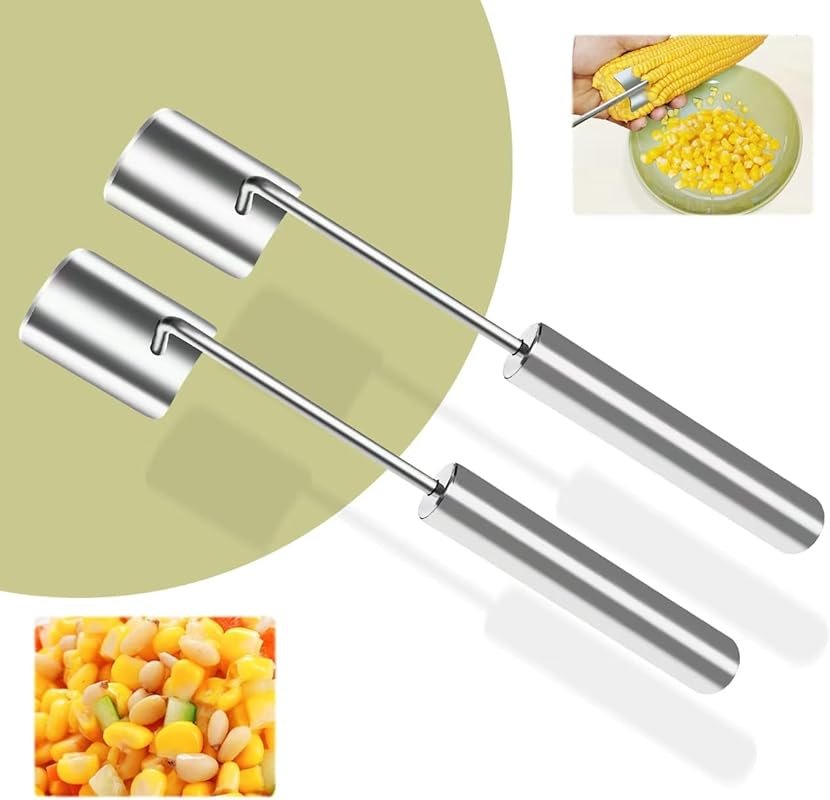 New Long Handle Stainless Steel Corn Peeler – Fast Cob Remover for Kit
