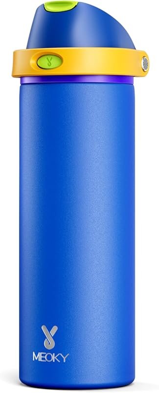 Meoky 24 oz Insulated Water Bottle for Men, Stainless Steel with 2-in-