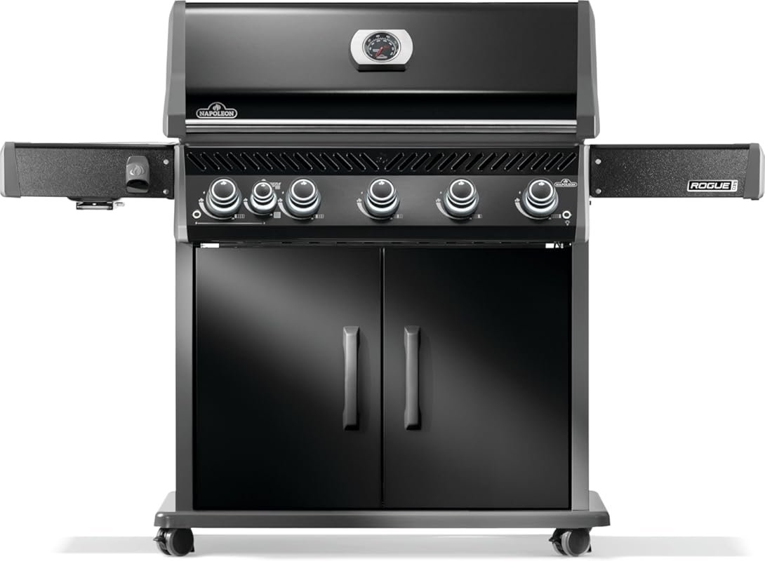 Napoleon Rogue PRO 625 Natural Gas Grill with Infrared Side Burner, 6 