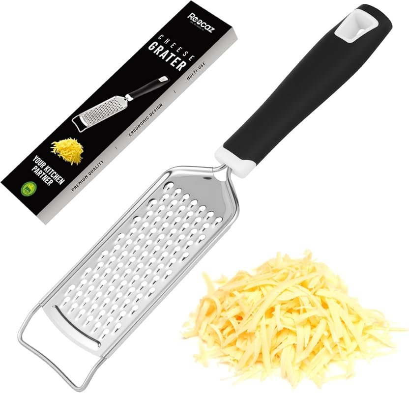 Stainless Steel Handheld Cheese Shredder – Rust-Proof, Non-Slip Handle