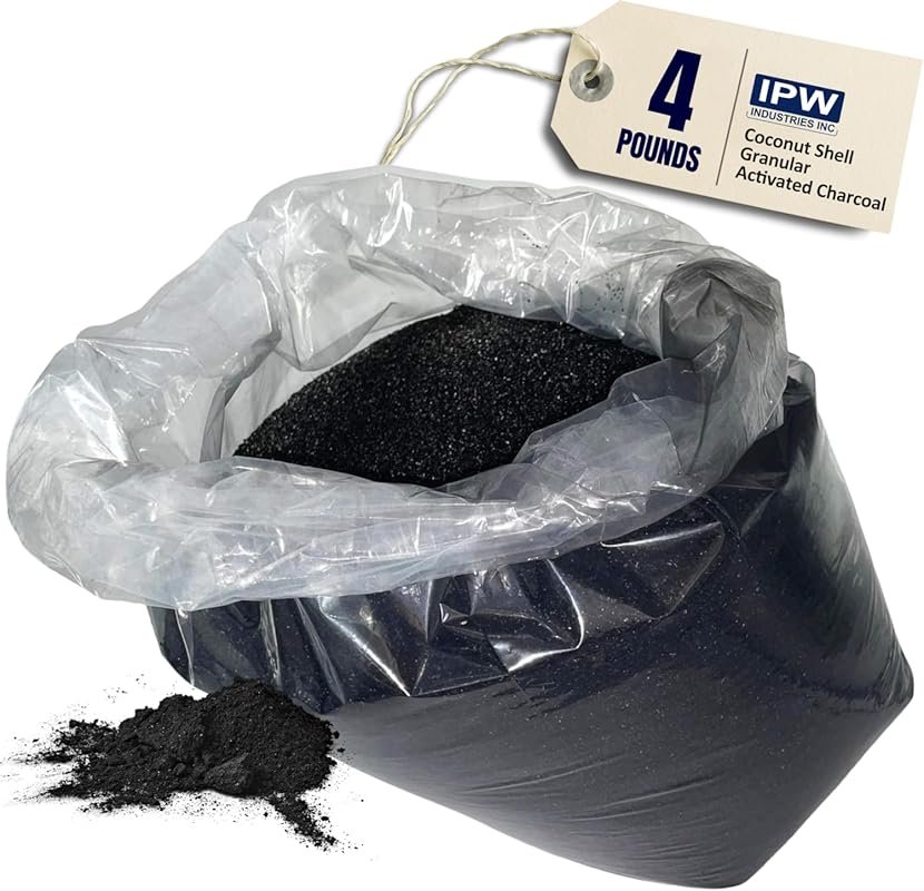 IPW Bulk Coconut Shell Activated Carbon (4 lbs) for Pre/Post Filtratio