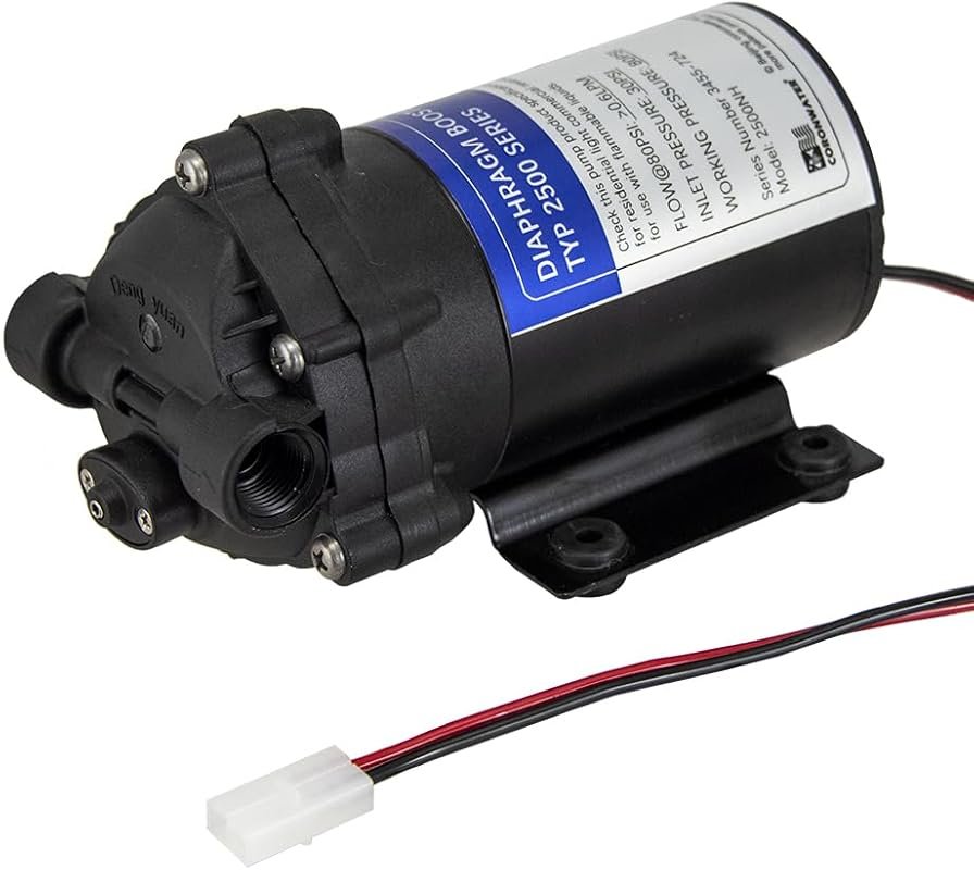 RO Booster Pump 24V 50 GPD for Reverse Osmosis System – Self-Priming, 