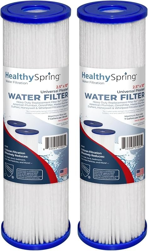 High-Performance 5 Micron 10x2.5 Pleated Whole House Sediment Filter f
