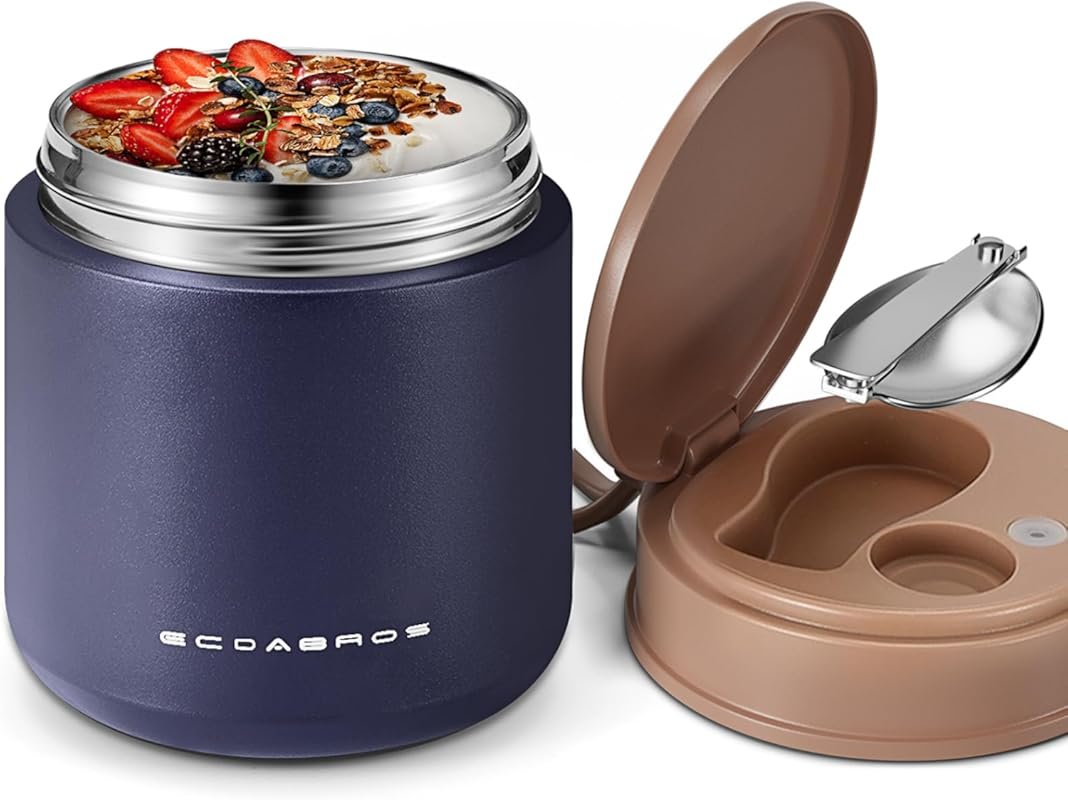 15.2oz Kids Vacuum Insulated Food Jar with 316 Stainless Steel & Wide 