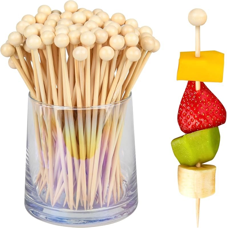 Gold Ball Bamboo Picks