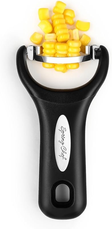Spring Chef Black Corn Peeler – Durable, Dishwasher Safe Kernel Cutter