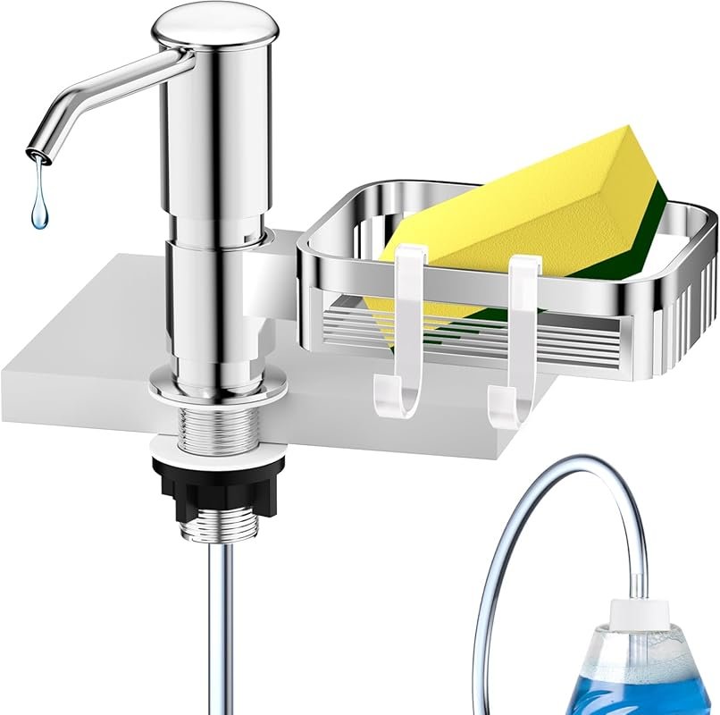 Chrome Under Counter Soap Dispenser with 39