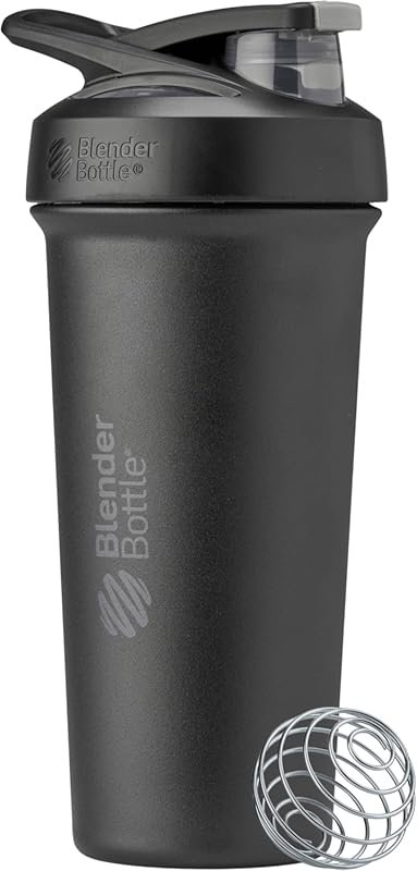 BlenderBottle Sport Sleek Insulated Shaker Cup 25 oz – Stainless Steel