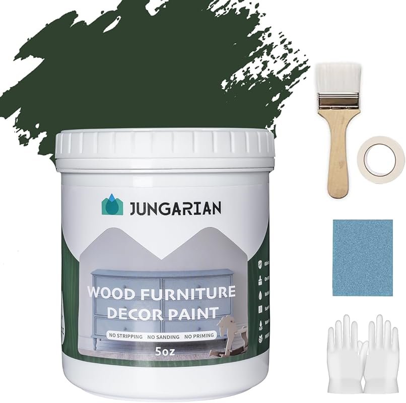 Water-Based No Sanding Furniture Paint Kit 5oz – Evergreens, Matte Ind
